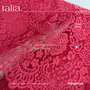 MIXPETAL - BAHAN KAIN KEBAYA SEMI PRANCIS FATAMAWATI BROKAT BENANG METALIC - TALIA