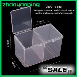 zhaoyanping Transparent Plastic Cotton Swab Storage Box Desktop Dust-Proof Makeup Removal Cotton Lipstick Cosmetics Storage Organization