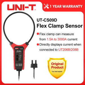 UNI-T UT-CS09D 3000A AC Current Flexible Clamp Meter Flex Clamp Sensor Amperemeter Frequency Meter UT206B UT208B Applicable