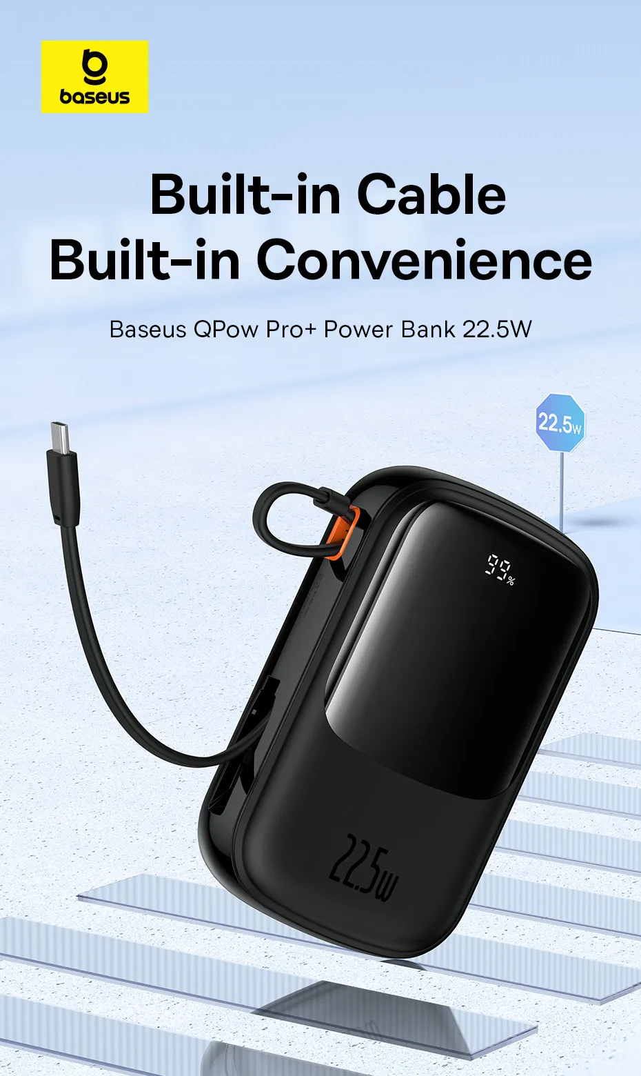 Baseus Qpow Pro+ 20000mAh Fast Charging Power Bank
