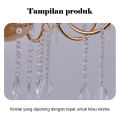 Lampu Gantung Kristal 6/8 Lampu Chandelier 50-70cm Gaya retro Amerika Bahan Besi Warna Emas Ruang Tamu Ruang. 