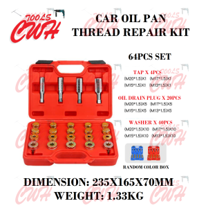13PCS 64PCS 114PCS CAR OIL PAN DRAIN PLUG OIL SUMP PLUG THREAD REPAIR TOOL KIT SET CWH TOOLS SDN BHD CWH TOOLS CWH GROUP