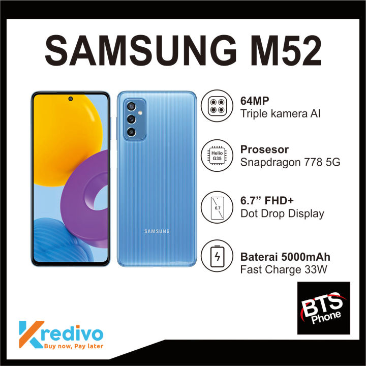 SAMSUNG M52 8/256 5G GARANSI RESMI TAHUN Lazada Lazada Indonesia
