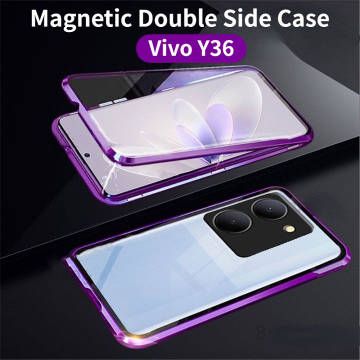 For Vivo Y36 Y27 Y27S VivoY36 4G 5G 2023 Luxury Double Sided Tempered ...