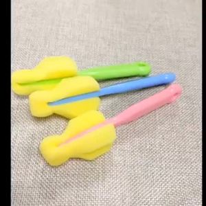 MumystationSikat Pembersih Dot Botol Susu Dengan Gagang Bahan Spons/Sikat pembersih spons