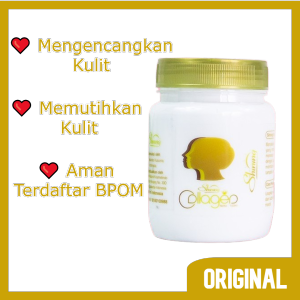 Bibit Collagen With Moisturizer Body Cream Handbody Lotion Pencerah Whitening Kulit Wajah Badan Bitcol Shining BPOM