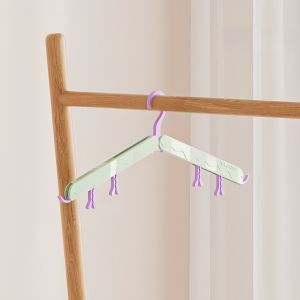 ไม้แขวนเสื้อพับได้  ไม้แขวนเสื้อแบบพับได้ พกพาสะดวก ใส่ในกระเป๋าเดินทาง สําหรับเดินทาง แบบพกพา อเนกประสงค์