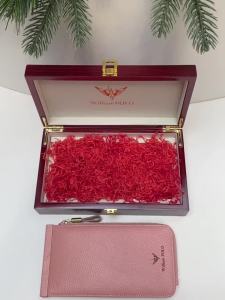 2025POLO กระเป๋าใส่บัตรกระเป๋าใส่บัตรผู้หญิงดีไซน์มูลค่าสูงกระเป๋าสตางค์ผู้หญิงกันแม่เหล็ก 2025 หนังแท้ผู้หญิงรุ่นใหม่