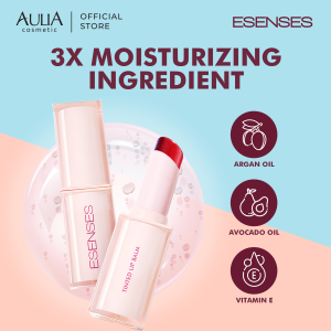 ESENSES Tinted Lip Balm with 3 x Moisturizing Ingredient [ UV Protection lightwieght Antioxidant ]