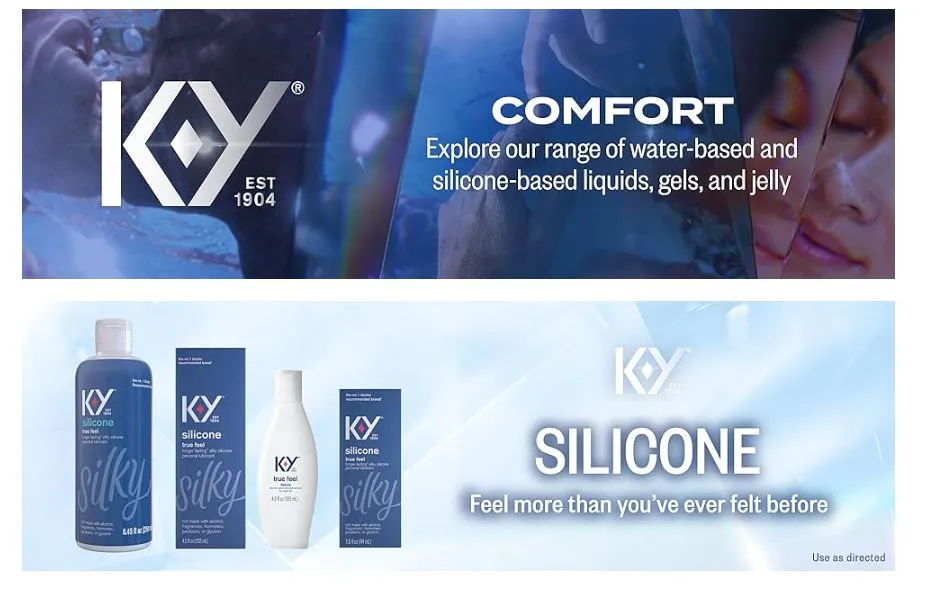 ky true feel lubricant K-Y True Feel Lube Personal Lubricant, Silicone-Based Formula, Safe to Use  with Condoms, For Couples, 1.5 fl oz main image 0