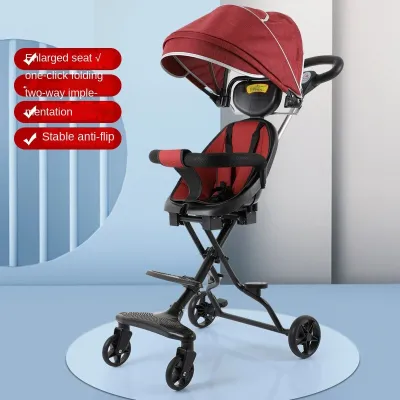 Baby Stroller Magic Stroller 360 Rotating Kids Stroller 2 Way Budak Stroller Lipat