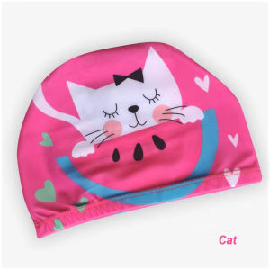 【Hot New Product】Childrens Swimming Caps Cute Cartoon Boys and Girls Safety Cartoon Silicone Swimming Caps