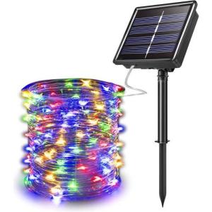 2025 Christmas Solar String Light Solar String light christmas decorations  Outdoor Waterproof solar decorative light for Patio bulb Lights Garden Party Camping Garland Lamp Porch