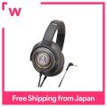 Audio-Technica SOLID BASS Portable Headphones, Heavy Bass, Gun Metallic ...