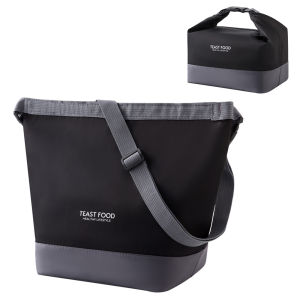 Insulated Lunch Bag with Shoulder Strap Waterproof Portable Crossbody Bento Box Tote Thermal Cooler Bag for Office School Picnic Outdoor Travel