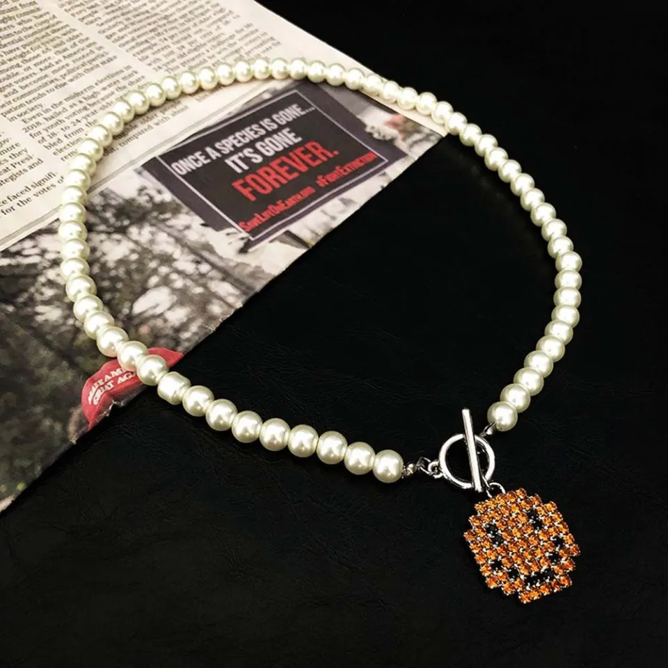 necklace for men Kwentas for men Korean Style Pearl Necklace Men