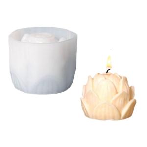Lotus Mold 3D Lotus Flower Silicone Molds for Fondant Handmade Soap Mould DIY Supplies Craft