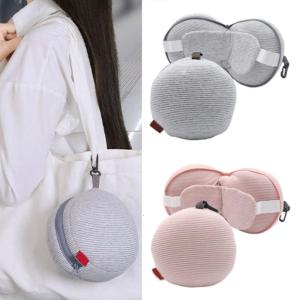 Gối cổ bông PP thoải mái với mặt nạ mắt Chặn ánh sáng