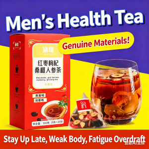 现货 自制 self made 桑葚枸杞人参茶 人参玛咖茶 枸杞茶 男士补肾茶 男性花草茶 男人五宝茶 补肾护肝 雄风再起 強身健體 Mulberry Goji Ginseng Tea Ginseng Maca Tea Goji Tea Mens Kidney Tonifying Mens Herbal Tea Kidney Tonifying Liver Protecting Vigorous Revival of Health and Fitness