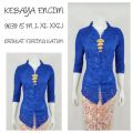 KEBAYA BROKAT BORDIR ENCIM MODERN LENGAN 7/8 Furing Katun S M L XL XXL XXXL. 
