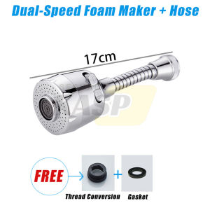 360 Degree Swivel Faucet Extender Kitchen Faucet Sprayer Attachment With Universal Adapter Set