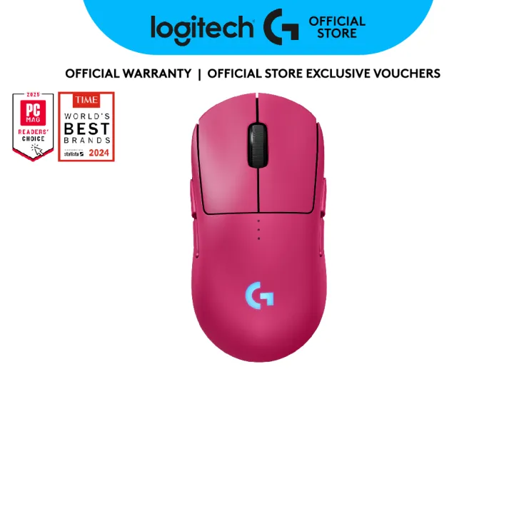 Logitech G PRO 2 LIGHTSPEED Wireless Gaming Mouse, Right/Left-Handed, 4 Magnetic Side Buttons, 32K DPI, USB-C, PC/Mac