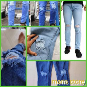 Celana Jeans Sobek Lutut: Desain Trendi dan Edgy
