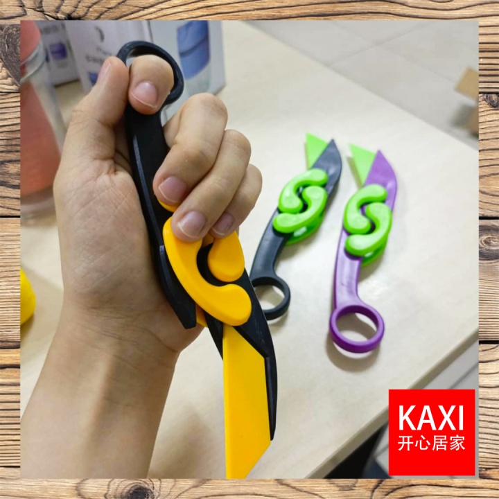 Telescopic Light Plastic Folding Butterfly Release Stress Knife Sensory ...