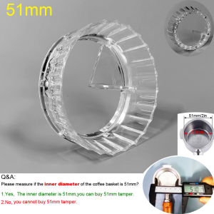 วงแหวนกรวยจ่ายยา51มม. 58มม. วงแหวนพร้อมฟังก์ชันช่วยกระจายความเสียสมาธิสำหรับพอร์ต51/58มม. แหวนเอสเปรสโซแทมเปอร์