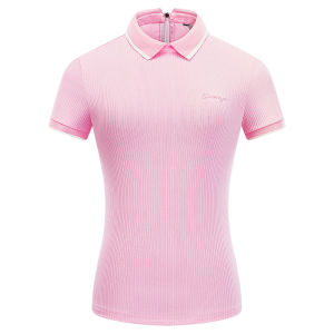 Summer Golf Shirts Ladies Short-Sleeve T Shirt Sports Slim Clothes Women Quick-Dry Breathable Golf Tennis Tops Casual Sportswear