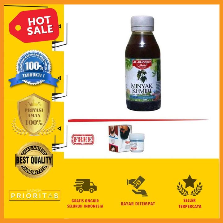 minyak kemiri liquid al khodry kualitas super penumbuh rambut 125ml