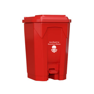 ถังขยะแบบเหยียบ ถังขยะมีล้อ มีที่เหยียบ 30L 50L 100L 120L 240L ถังขยะสีเหลือง ถังขยะในบ้าน มีที่เหยียบเท้า แข็งแรง ทนทาน ถังขยะไซส์ใหญ่ ถังขยะกทม.