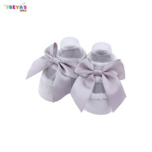FR-P615 Kaos Kaki Pendek Bayi Perempuan Motif Renda Bunga Pita / Kaos Kaki Anak Perempuan Lucu / Kaus Kaki Pita Baby Sock Import