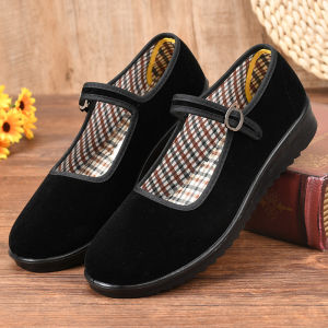 WomenS Light Work Cloth Shoes With Polyurethane Sole Black Cloth Shoes Non-Slip Soft Sole Dance Shoes