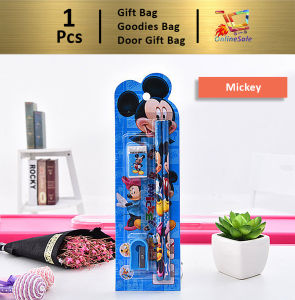 Stationary Box Set 5 in 1 Goodie Children School Student Birthday Party Gift (120) 5 In 1 Stationary Set Goodie Children School Student Birthday Party Gift Goodie Pencil Eraser Ruler Sharpener Portable Goodies Small Cartoon Gift Packaging Bag 礼物袋礼品袋
