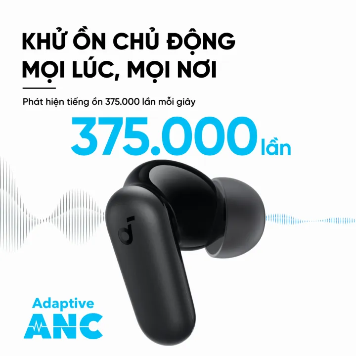 Tai nghe bluetooth soundcore R50iNC (P30i) chống ồn ANC | Chống nước và bụi IP54 | 40 giờ phát nhạc | BigBuy360 - bigbuy360.vn Tai nghe bluetooth soundcore R50iNC (P30i) chống ồn ANC | Chống nước và bụi IP54 | 40 giờ phát nhạc | BigBuy360 - bigbuy360.vn