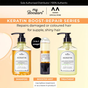 [Bundle of 3] myBoostars Keratin Boost-Repair Shampoo + Treatment + Mist