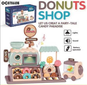 Mainan Anak Donuts Shop 34pcs Mainan Edukatif Anak Toko Donat