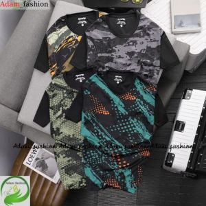 Áo thun LOANG có tay áo thun nam hoa tiết chất thun thể thao co giản 2 chiều thời trang đẹp Adam_fashion