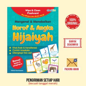 Buku Anak Wipe & Clean Flashcard Mengenal dan Menebalkan Hurud & Angka Hijaiyah