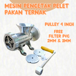 Mesin Pelet Pakan Ayam No.12 Mesin Pencetak Pelet Mesin Pembuat Pelet Pakan Ayam Manual