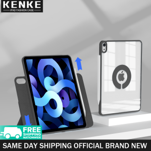 KENKE iPad Case Magnetic Smart Anti-bending Case HD Clear Acrylic Case for iPad 2020 Pro 11 inch iPad 2021 M1 Pro 11 2022 Case Rotating Detachable Case Anti-Fingerprint Auto Sleep Wake Transparent Hard Back Cover Magnetic Separation Case No pen slot