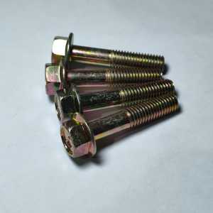 4 pcs BAUT Behel Belakang Jok Honda Beat Flange Bolt M8 x 40 Kuning (Baut Topi)
