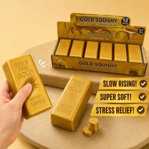 Slow Rising Squishy Fidget Toys Stress Relief Pu Toys Assorted Styles Golden Butter Cat Paw