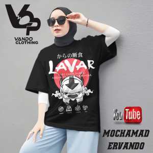 Vando Kaos Lebaran Puasa Lavar Hari Raya Idul Fitri Lengan Pendek Cotton Combed 30s