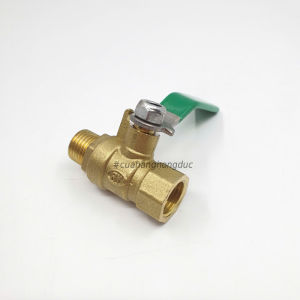 Van Bi Khóa Hơi Khí Nén 1/4 (13mm) Ren Trong/Ren Ngoài Đồng Thau