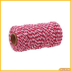 Nurm Cotton Rope Colorful Rope Twisted Twine for Handmade Rope DIY Craft Gift Wrap 100m Length