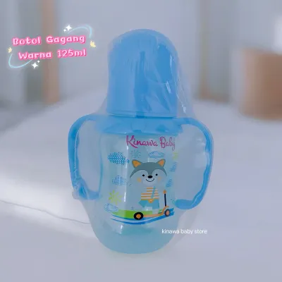 Kinawa baby botol susu warna 125ml atau 250ml dengan gagan bpa free dan warna lucu