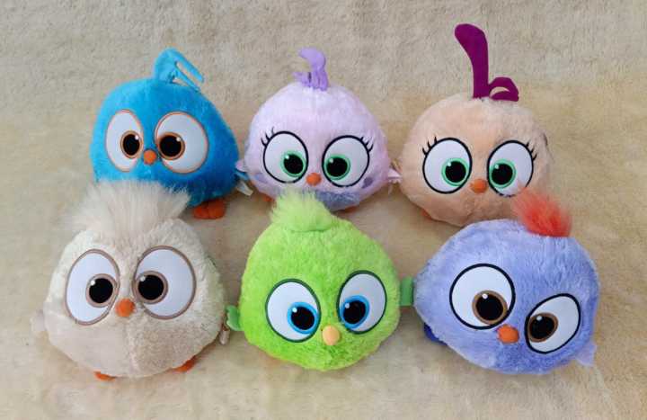 Boneka Angry Birds , Baby Angry Birds - Hatchlings, 6model, Ukuran S