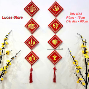 Liễn Treo Trang Trí Ngày Tết Liễn Quạt Liễn Vuông Câu Đối Treo Decor Tết